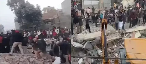 A 3 storey building collapsed in Mohali, Punjab, 15 feared buried