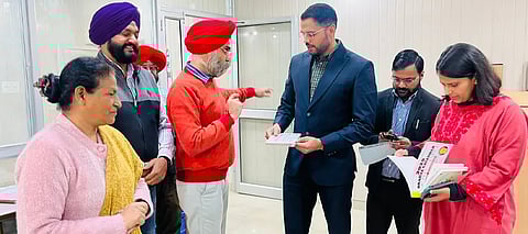 DC visits Government Institute for the Blind, Braille Bhawan, and Juvenile Home