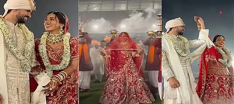 TMKOC fame Jheel Mehta ties knot with , steals hearts in her bridal look