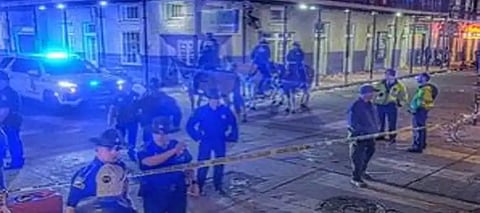 New Year’s morning attack by vehicle flying IS terror group flag kills 10, injures 30 in US