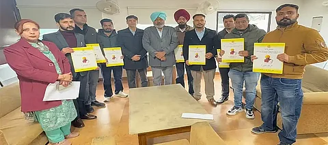 Finance Minister Harpal Singh Cheema Hands Over appointment letters to 8 newly recruited officials of Excise and Taxation