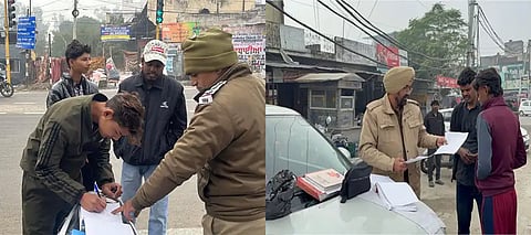 Commissionerate Police Jalandhar Conducts Intensive Traffic Enforcement Drive: 460 Vehicles Checked, 87 Challans Issued, and 8 Vehicles Impounded