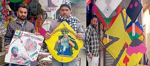 Lohri 2025: 'Sidhu Moose Wala'kites dominate Kapurthala market, Karan Aujla & Babbu Maan designs also in demand