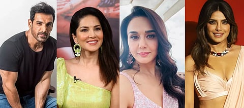 How many Bollywood stars in California are affected by wildfires?
