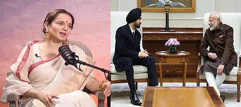 Kangana Ranaut,Kangana Ranaut on Modi Diljit Meeting, Kangana Ranaut Reaction Modi DIljit Meeting, PM Modi Diljit Dosanjh Meeting