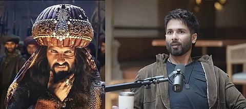 Shahid Kapoor, Shahid Kapoor Lesser Feeling, Shahid Kapoor Padmaavat, Shahid Kapoor lesser feeling Ranveer Singh, Shahid Kapoor Lesser feeling Deepika Padukone, Shahid Kapoor Podcast