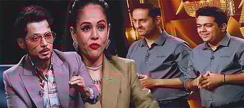 Shark Tank India S4, Shark Tank India Season 4, Namita Thapar, Namita Thapar Anupam Mittal Fight, Namita Thapar Exploitation, Anupam Mittal Exploitation, Rosha India Shark Tank Namita Thapar