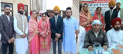 Moga couple wedding, Moga Couple Simple Wedding, Moga Wedding Eye Checkup Camp, Eye Checkup Camp Moga Couple
