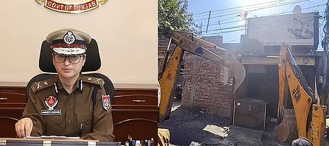 Bulldozer action continues in Jalandhar, Commissionerate Police, and MC demolish drug smuggler's illegal property