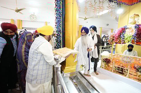 Cm Pays Obeisance at Takht Sri Kesgarh Sahib