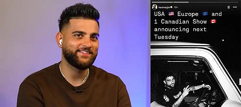 Karan Aujla drops teaser for 2025 World Tour; Full schedule coming soon