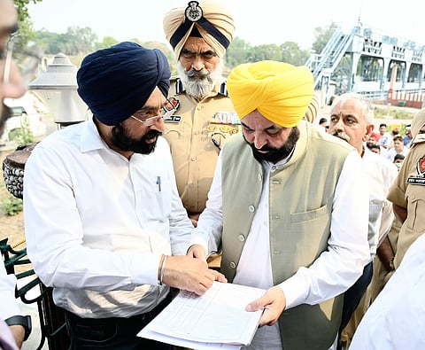 CM Mann at Nangal Dam: Not a single drop of Punjab’s water will be allowed to be stolen!