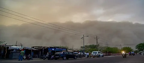 Stormy weather continues in Delhi-NCR, trees uprooted & traffic affected: IMD issues ALERT