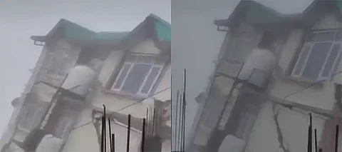 Shimla Weather: 5-satorey building collapses amid incessant rainfall in Bhattakufer Mathu Colony