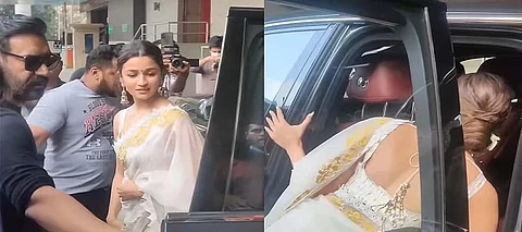 Alia Bhatt checks out Ajay Devgn's Rolls Royce worth Rs 6.9 cr at 'Gangubai Kathiawadi' trailer event; Watch