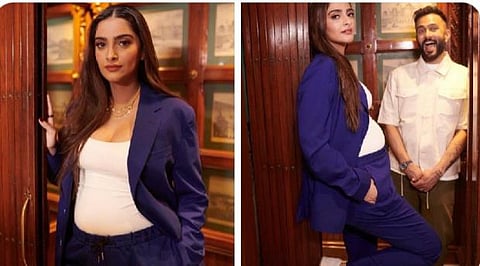 A fan schooled pregnant Sonam Kapoor, says, 'wear the mask', Husband Anand Ahuja gives a befitting reply; Check
