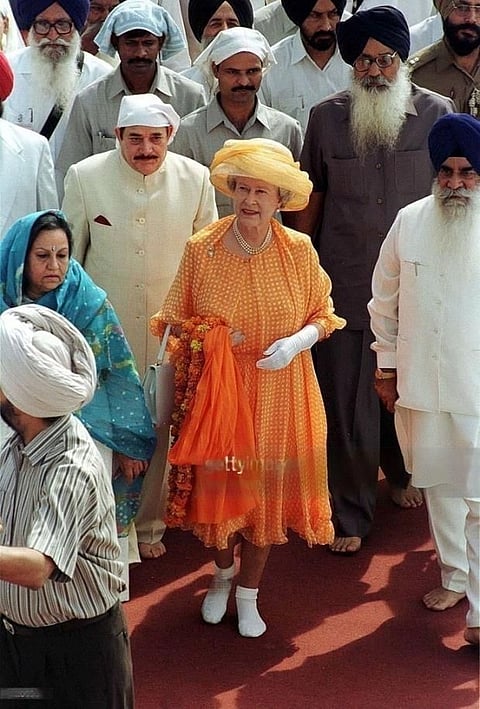 Queen Elizabeth II death: When UK monarch's visit to Golden Temple sparked row for not removing gloves & socks