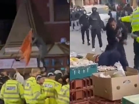 Leicester, UK: Communal violence erupts after IND vs PAK match, temple targetted after Hindu march; Video Viral