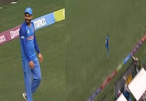 IND vs AUS Warm-Up Match T20 WC: Virat Kohli pulls out 'one-handed' stunning catch to dismiss Cummins; Watch Video
