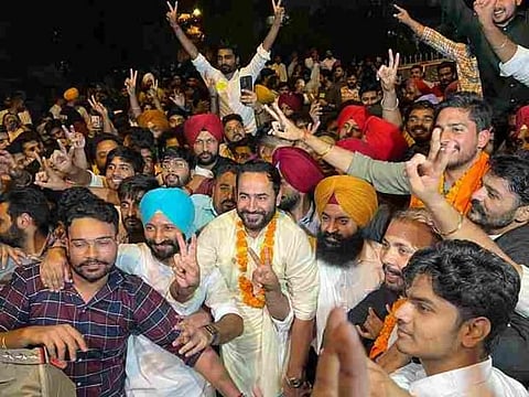 Big Win for AAP in Panjab University Students' Union election: Ayush Khatkar elected as the President of CYSS