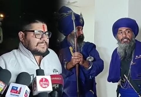 Ludhiana Video: Nihangs ‘gherao’ Hindu leader Rohit Sahni’s office for his statement on Amritpal Singh