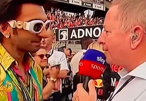 F1 racer Martin Bundle fails to recognize Ranveer Singh, his reaction to this is unmissable; video viral