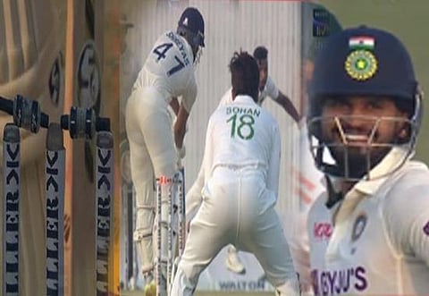 IND vs BAN: Shreyas Iyer in disbelief after stumps remain unbroken despite ball hitting wicket; Video Viral