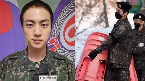 Korean Band BTS’ eldest member Jin’s video from the military service camp surfaces, fans responds; Watch Here