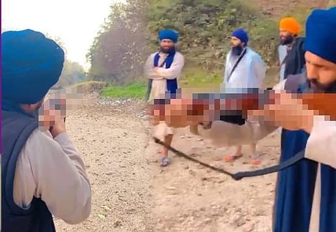 Video Accessed: Amritpal Singh's militia AKF practicing at Waris Punjab De Chief's alleged firing range