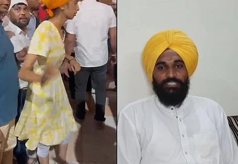 Golden Temple Video: Sewadar who stopped girl with Tricolour paint alleges 'she was wearing skirt'; Watch