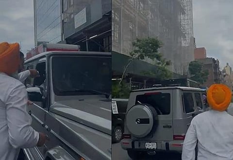 PPCC Chief Amarinder Singh Raja Warring’s Car Surrounded by Punjabis in America; Video of Warring Fleeing Surfaces