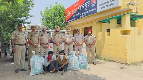 Pathankot Police's remarkable crackdown against Drug Smuggling; 153 kg of Poppy Husk seized, two smugglers arrested, and a truck confiscated