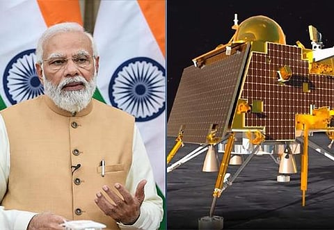 "PM Modi: Chandrayaan's Moon Landing Marks Historic Moment and Development for India"