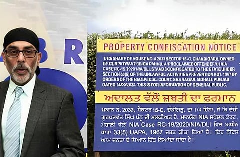 SFJ terrorist Gurpatwant Singh Pannu's Amritsar & Chandigarh properties seized by NIA in crackdown on Khalistan