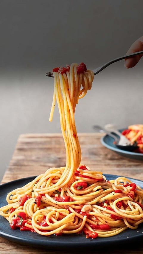 Steps to Cook Spaghetti with Homemade Tomato Sauce