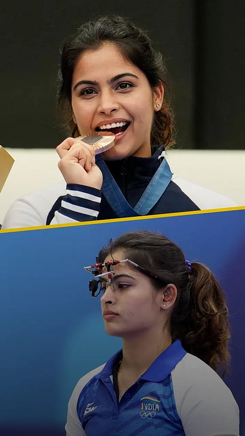 Records broken by Manu Bhaker after winning bronze at Paris Olympics 2024