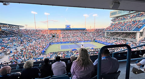 John F. Barrett in the Boardroom at the Western & Southern Tennis Open