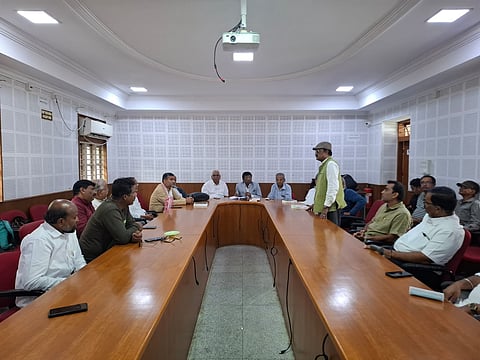 Socialist thinkers participated in a seminar organized at Gandhi Bhavan to mark the 75th anniversary of the Kagodu Satyagraha