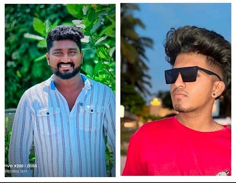 ನೀರಿನಲ್ಲಿ ಮುಳುಗಿ ಮೃತಪಟ್ಟ ಭರತ್ ಪೂಜಾರಿ ಹಾಗೂ ಹರ್ಷನ್ ಆಚಾರ್ಯ.