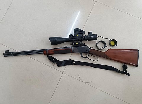 Illegally modified gun