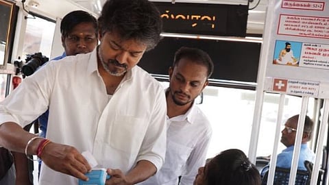 ತಮಿಳುನಾಡಿನ ಎಲ್ಲಾ ಮಹಿಳೆಯರಿಗೂ ಉಚಿತ ಬಸ್ ಪ್ರಯಾಣ; ವೆಟ್ರಿ ಪಯಣಂ ಯೋಜನೆಗೆ ಸಿಎಂ ವಿಜಯ್ ಚಾಲನೆ | CM Vijay