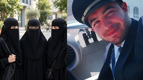 Co-pilot Al-Hammami's statement regarding the niqab and the ban on women's employment.