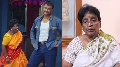 Veteran actress Lalithamma, who became popular through her role as the female villain in the movie 'Suntaragali'.