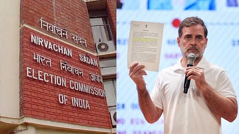 Tussle between the Election Commission and Rahul Gandhi over the Form 6 and SIR process controversy.