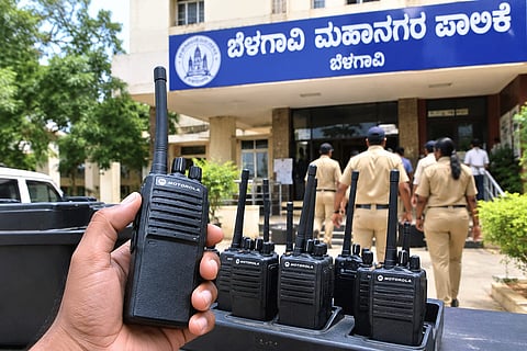 The walkie-talkie brought for emergency response has gone missing!
