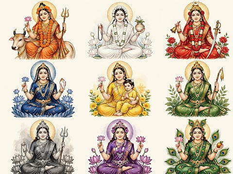 ನವರಾತ್ರಿ ಹಬ್ಬಕ್ಕೆ ದಿನಗಣನೆ; ಯಾವ ದಿನ, ಯಾವ ಬಣ್ಣದ ಉಡುಪು ಧರಿಸಬೇಕು?..Navratri