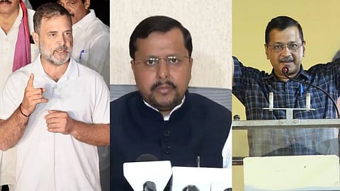 BJP National President Nitin Navin lashes out at Rahul Gandhi and Arvind Kejriwal.