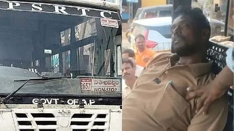 APSRTC driver Jetti Shiva (34) saved the lives of 40 people by safely bringing the bus to a halt, even while suffering a severe heart attack.