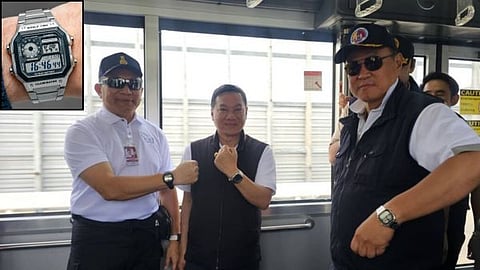 A Casio AE1200WH watch gifted to the Minister by the Prime Minister of Thailand, Anutin Charnwirakul