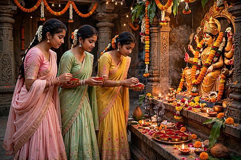 ಮದುವೆ ಅಡೆತಡೆ ನಿವಾರಣೆಗೆ ದುರ್ಗೆಗೆ ಕುಂಕುಮ ಅರ್ಚನೆ: ಅವಿವಾಹಿತೆಯರು ನವರಾತ್ರಿಯಲ್ಲಿ ಹೀಗೆ ಮಾಡಿ..Navaratri